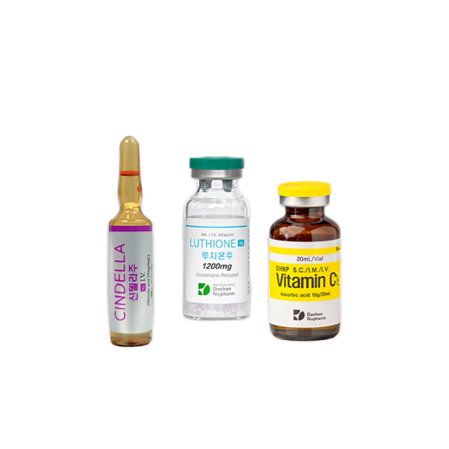 Kit de Sueroterapia – Vitamina C, Glutatión 1200 mg y Ácido Tióctico